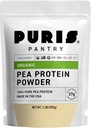 PURIS Organic Pea Protein Powder - USDA Organic Vegan Protein PHARMAN124; 27g Plant Protein Per Serving PHARMAN124; Non-GMO Gluten- Free Soy-Free PHARMAN124; Clean Label PHARMAN124; Smooth Chuť 124; Ideální pro Shakes, Smoothies, Baking PHARMAN124; 2 LB