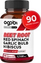 5in1 Kořeny řepy Kapsle - Přidáno s Red Spinach, Organic Česnek Bulb, Hibiscus & Black Pepper - Podpora pro výrobu energie, imunitní systém a stravitelné zdraví - 90 Veganské Kapsle