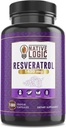 Trans- Resveratrol s antioxidanty 180 Kapsle s Acai Berry, Grape Seed, a Green Tea Leaf Extract, 1450mg. Podporuje kardiovaskulární zdraví a imunitní systém
