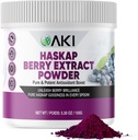 AKI Haskap Berry Extract Powder - Bohaté na antioxidanty, vitamin- C & Polyfenoly - extrahované z kvalitních sušených bobulí - No Add umělé aroma & Barvení - zvyšuje energetickou úroveň (5.30Oz / 150g)