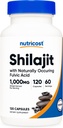 Nutricost Shilajit Kapsle (1000 mg per serving) (120 Kapsle) - Shilajit Extract s přirozeně ocuring Fulvic Acid, 60 Služeb, Lepek zdarma, Non- GMO, Vegan Friendly Dietní dodatek
