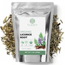 Elanen Naturals Organic Licorice Root 1 LB. (16 oz.), USDA Certified Organic Licorice Root Tea, Licurice Bulk Chopped, Licorice, Raiz de Regaliz Licence, Glycyrrhiza glabra, Cut & Sifted