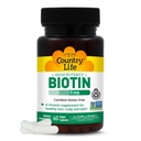 Country Life - Biotin High Potency, 5 mg - 60 Veganských tobolek