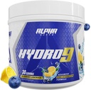 Alpha Supps Hydro 9 Aminos S124; EAA + Hydratační vzorec S124; Esenciální aminokyseliny EAAs Powder with BCAA & Electrolytes 30 Servings - Blueberry Lemonade