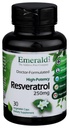 Smaragdové laboratoře Resveratrol - dodatek stravy s Resveratrolem pro buněčnou a kardiovaskulární podporu - 30 Zeleninové kapsle