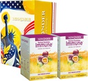 Imunitní Booster Fizzy Drink Mix Bylinný dodatek Vyrobeno s Astragalus, Zázvor, Jujube, Atractylods, Vášeň Ovoce, Ne umělé, 10 balení (2 krabice)