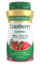 Přírodní Bounty Cranberry Gummies, Podpora močových cest, 500 mg, Cran- Raspberry Flavor, 150 Ct
