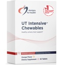 Design pro zdraví D- Mannose s Cranberry Chewables - UT intenzivní Chews for Women + Men, Supplementary Tract Supplementary with Cranberry Extract - Natural Orange Flavor - Vegan (30 tablet)