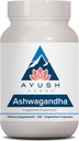Ayush Herbs Ashwagandha Kapsle - Ashwagandha pro muže a ženy, Ashwagandha doplňky, čistý Ashwagandha kořenový prášek na stres, 500 mg na litr - 120 Vegetariánské Kapsle (1 Počet)
