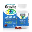 Ocuvite 50 + oční vitamin & minerální doplněk, Multivitamin pro vidění a oční zdraví s Omega-3, zinek, vitaminy C & E, Lutein & Zeaxanthin, zinkové doplňky pro ženy a muže, 90 Softgels