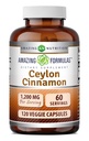 Amazing Appenas Ceylon Cinnamon 1200 Mg CLANE124; Vegetariánské kapsle CLANE124; Non-GMO CLANE124; Gluten- Free CLANE124; Made in USA (1 balení 124; 120 Počet)
