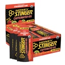 Honey Stinger Strawberry Kiwi Energy Gel, Caffeinované a gluten zdarma s organickým medem, pro cvičení, běh a výkon, Sportovní výživa pro domácí & Gym, Pre a střední cvičení, 24 Pack