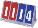 Tandem Sport 2 číslicové skóre Správce - skóre Flipper pro Volejbal, Basketbal, Baseball & Football - Tabletop Easy Flip Scoreboard