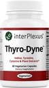 InterPlexus Thyro-Dyne - jód, tyrosin a rostlinné extrakty pro štítné žlázy - bezlepkové, mléčné, sójové, beztučné - 60 tobolek (30 porcí)