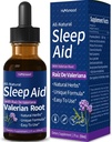 Valerian Root Sleep Support Drops, Gotas de Manzanilla y Flor de Jamaica y Valeriana para Dormir Procente, All- Nature Herbal Extract Liquid with Hibiscus & Hemomile. 2oz