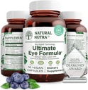 Natural Nutra Ultimate Eye Health Supplement - Bilberry & Blueberry Extract Blend for Day and Night Vision Support, Promotes Color Perception & Eye Clarity - Non- GMO, Vegan - 30 Kapsle (Balení po 2)