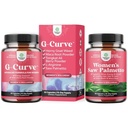 Bundle G Curve Horny Kozí Tráva pro ženy pro zlepšení energie Mood výkon a extra síla Saw Palmetto pro ženy 500mg - DHT Blocker - 30- Day Supply - Vlasové vitamíny pro vlasové ztráty dodatek
