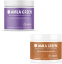 Amla Powder & Green Tea Superfood Dodatek, Antioxidant Support, Made with Elderberry (90 porcí) & dýně Spice (30 porcí), Organic, Vegan