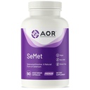 AOR, SeMet, Selenomethionin a přírodní forma selenu, podporuje normální růst a vývoj buněk, podporuje imunitu, Minerální dodatek, 90 Kapsle (90 Služební)