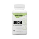 NutraBio L- Leucinový dodatek - Optimální aminokyselina pro růst a obnovu svalů - Přirozeně fermentovaná volná forma Leucine Amino Acids Supplement- Vegan, Non- GMO, gluten zdarma - 400mg, 180 Kapsle