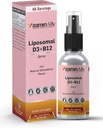 Lipozomální tekutý vitamín D3 + vitamin B12 Spray 124; 2 Měsíční zásoba 124; 1 fl oz 124; Non-GMO CLANE124; Cukr zdarma 124; Cestování Friendly CLANERS 124; imunitní podpora, zdraví kostí, podporuje energii, funkce mozku