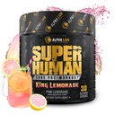 ALPHA LION Core Pre Workout s tvorbou pro výkon, Beta Alanin pro svalovinu, L- Citruline pro čerpadlo a Tri- zdroj kofeinu pro trvalou energii (30 Servings, King Lemonade Flavor)