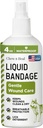 Pet Liquid bandáž pro psy - 4 oz sprej s aloe - Wound Care for Dogs including Cuts, Scraps, and Stitches - Dýchatelné a vodotěsné