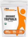 Bulksupplements.com Organic Triphala Powder - Haritaki Powder, Ayurvedic Supplement - Gluten Free, 960mg na Serving, 100g (3,5 oz) (Balení po 1)