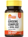 Sundance Super Ginseng Komplex 124; s Royal Jelly 124; 50 Rychlé uvolnění Kapsle 124; Non- GMO a gluten zdarma tradiční bylinný dodatek