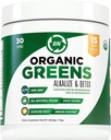 Organic Greens Powder - USDA Organic - Non- GMO - 15 Superfoods - Detox a imunitní zdravotní výhody včetně Spirulina, Matcha Green Tea, a Ashwagandha - 30 Služeb