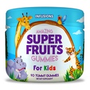 Infuze Super Ovocné Gummies pro děti 90 Count Antioxidant Směs měkký a lahodný Vegan Friendly gluten zdarma Non- GMO