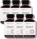 SMARTERNUTION Ubiquinol 100mg + přírodní Plant- based Complete Omega 3 6 9 - Klinicky studovaný Ahiflower ® Oil - Ultra Absorpce CoQ10 pro podporu srdce - Non- GMO - 360 Softgels [180- Day Supply]