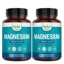 Nested Naturals Magnesium Glycinate Chelate - 200mg Čelatý doplněk hořčíku pro svalové křeče, relaxaci, podporu spánku - 100% Albion TRACCS Buffered Magnesium Glycinate - 240 Vegan Kapsle