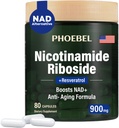 Nový doplněk Nikotinamid Riboside Resveratrol- 900mg, dodatek pro muže a ženy (80 Kapsle)