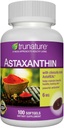 Generický trunatur Astaxanthin 6 mg. - Zvýší elasticitu pokožky, vlhkost, texturu a tonikum - 100 Softgels