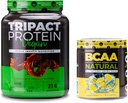 Nutrology TRIPACT Vegan Protein Powder, for Vegan Protein Shake, Chocolate Butters (20 Servings) BCAA Natural, Plant Based BCAA Powder, Lemonade Flavor (30 Servings)
