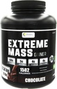 Extrémní hmotnost Gainer Muscle Builder, 10 liber (4.54 kg) s menším obsahem cukru pro intenzivní trénink cvičení vyrobené z vysoce kalorické tvrzené syrovátky protein (čokoláda)