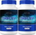 rize laboratoře TurboTest Dietní pilulky pro muže, TurboTest Kapsle pro zdravější tělo, TurboTest Maximální pevnost Formule, TurboTest Pokročilý dodatek Recenze (120 Kapsle) (Balení 2)