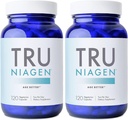 TRU NIAGEN patentovaný doplněk NAD pro anti stárnutí a buněčné regenerace, Niagen, 60 300 mg Servings CU124; Podporuje buněčnou energii, mozek, svalovina CU124; Nikotinamid Riboside (NR) Take 2 Daily CU124; 2 Lahve