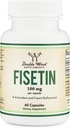 Fisetin dodatek - 100mg bioaktivních flavonolů, 60 Počet (Bioflavonoid Polyfenols dodatek podobný Apigenin, Luteolin, a Quercetin) Stárnoucí podpora Seneolytic by Double Wood
