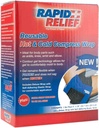 Rychlá reliéfní deluxe opakovaně použitelné Hot and Cold Compress - Malý flexibilní ledový balíček pro studenou terapii loketní, kolena a společná bolest s nastavitelným popruhem, Freeze nebo Mikrovlnná trouba