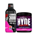 PROSUFPS L- karnitin 3000 Stimulant Volný tekuté střely (31 Servings, Berry) a pan Hyde Signature Series Pre- Workout Energy Powerded Drink (30 Serings, Pixie Prach) Bundle