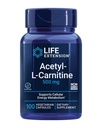 Life Extension Acetyl- L- karnitin, Acetyl- L- karnitin, Vitamin C, Brain, Mood & Nerve Health, Cellular Energy, 3- Month Supply, Gluten- Free, Non- GMO, Vegetarian, 100 Kapsle