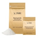 PURE ORIGINAL INGREDIENTS Hyaluronic acid (2 oz) a Niacinamid (1 LB) Bundle, Flush- free, jemný prášek