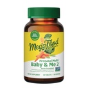 MegaFood Baby & Me 2 Prenatální vitamin a minerální látky - Vitamíny pro ženy - s folátem (přírodní forma kyseliny listové), Choline, železo, jód, a vitamín C, vitamín D a více - 120 Tabs (60 Služeb)