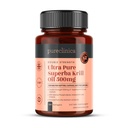Ultra čisté Superba Krill Oil 500mg x 120 Kapsle - Sourced in The Unznečištěné vody Antarktidy Poskytování bohaté dodávky astaxanthinu, Omega 3 a vitaminu D