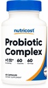 Nutricost Probiotický komplex (> 1 bilion CFU) 60 Kapsle - Bezlepkové, Non- GMO