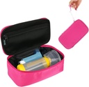 Beautyflier Travel Carrying Case for Portable Nebulizer, Inhaler Spacer for Kids and Dospělí, Inhaler Holder Asthma Carriing Bag with Mesh Pocket for Medicine and Other Essentials, Pink (Pouzdro pouze)