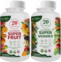 Aamec Life Ovoce a Veggie Doplňky s 70 Ovoce a zelenina 124; Síla Superfood doplňky pro muže a ženy 124; Dietní Nutriční bilance 124; Přírodní ovoce a veggie Kapsle 120 Kapsle
