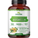 Zazzee Extra Strength Boswellia 10: 1 Extract, 65% Bothellic Acid, 180 Vegan Kapsle, 6 Měsíční dodávky, Boswellia Serrata, Joint Comfort, Mobility & Flexibility Support, Non- GMO, Made in the USA